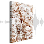 Rose Garden Floral Vertical Canvas Print