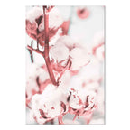 Blooming Cotton Floral Canvas Print Vertical