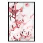 Blooming Cotton Floral Canvas Print Vertical