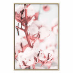 Blooming Cotton Floral Canvas Print Vertical