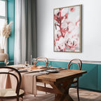 Blooming Cotton Floral Canvas Print Vertical