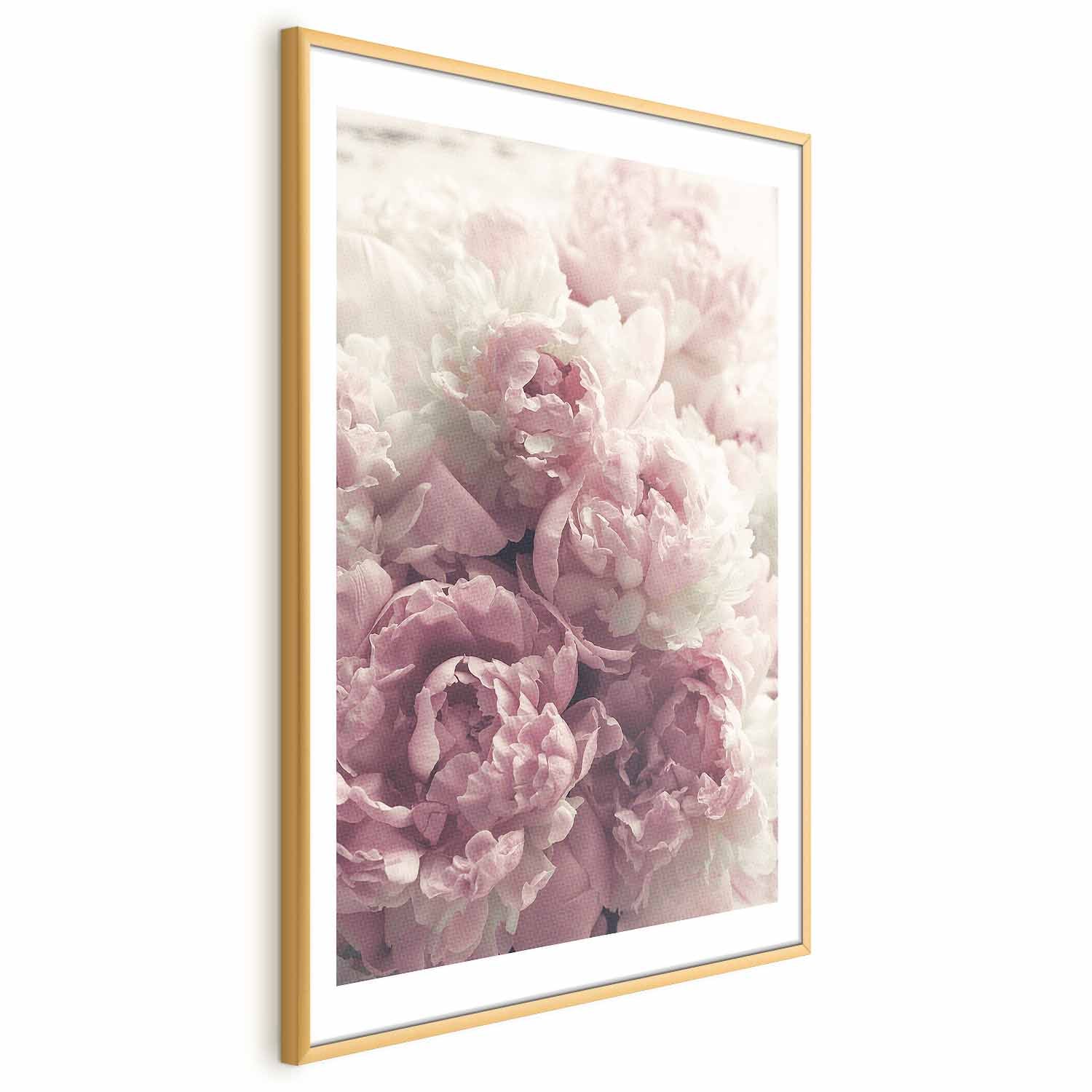 Delicate Peonies Floral Poster