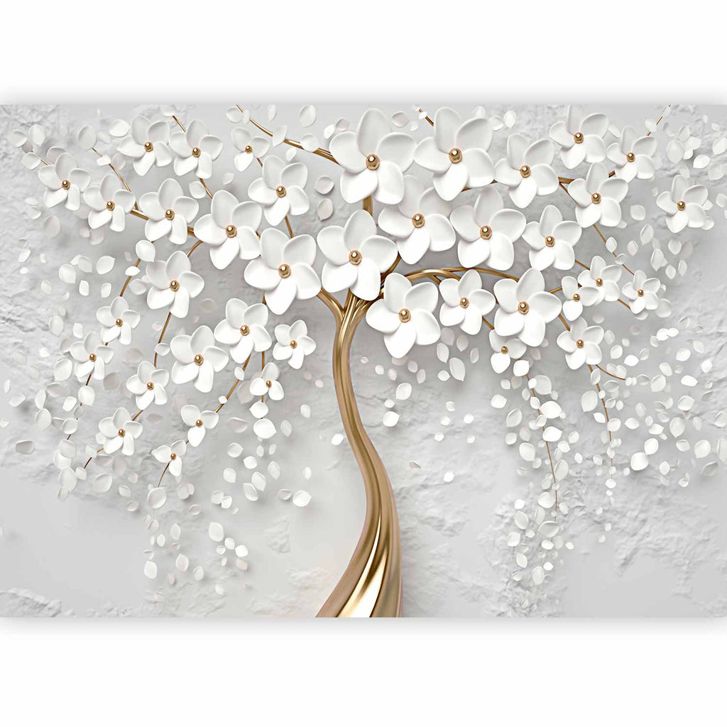 Abstract Magnolia Floral Wall Mural