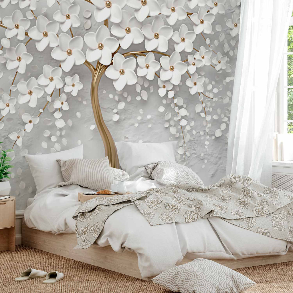 Abstract Magnolia Floral Wall Mural