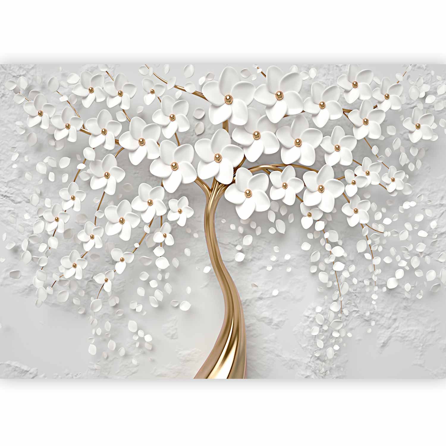 Abstract Magnolia Floral Wall Mural