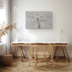 Abstract Magnolia Floral Canvas Print