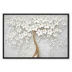 Abstract Magnolia Floral Canvas Print