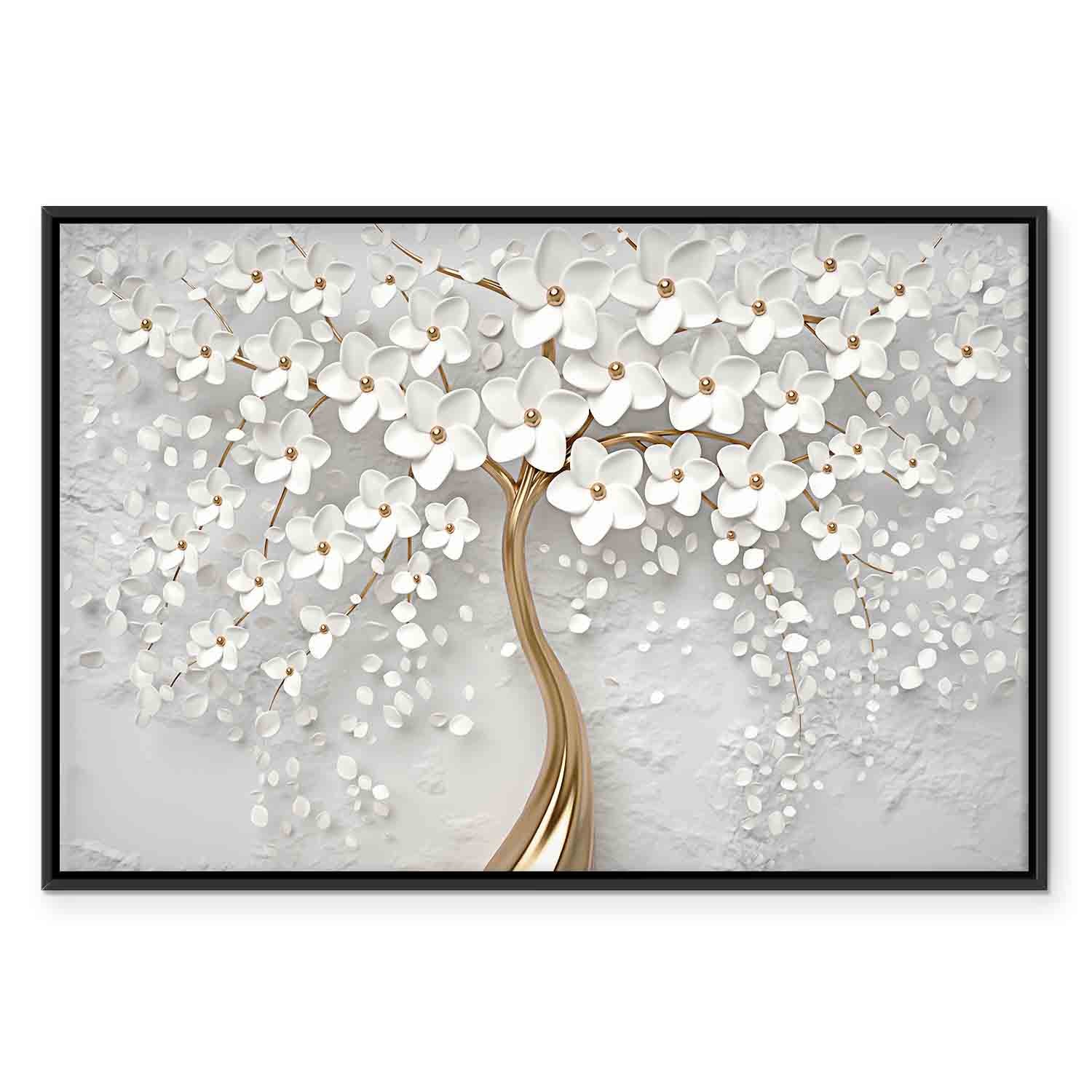 Abstract Magnolia Floral Canvas Print