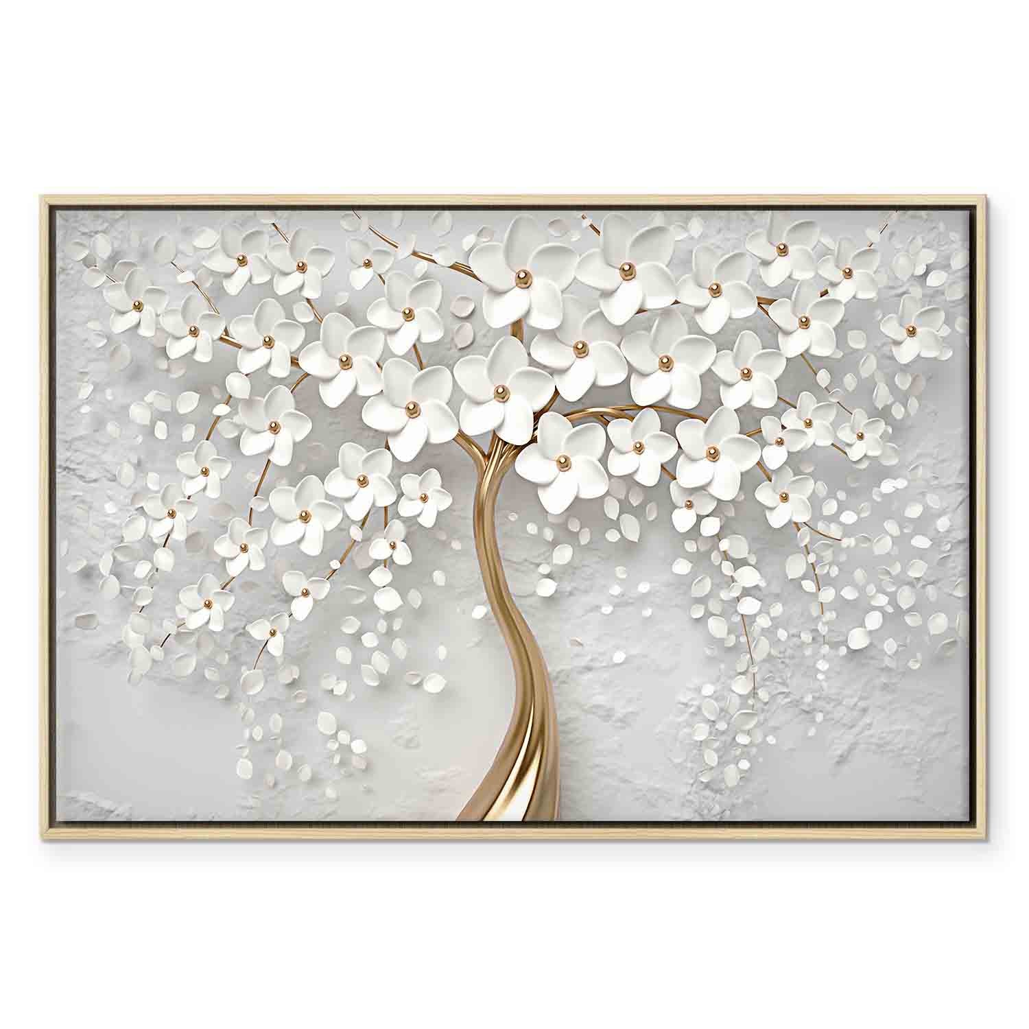 Abstract Magnolia Floral Canvas Print