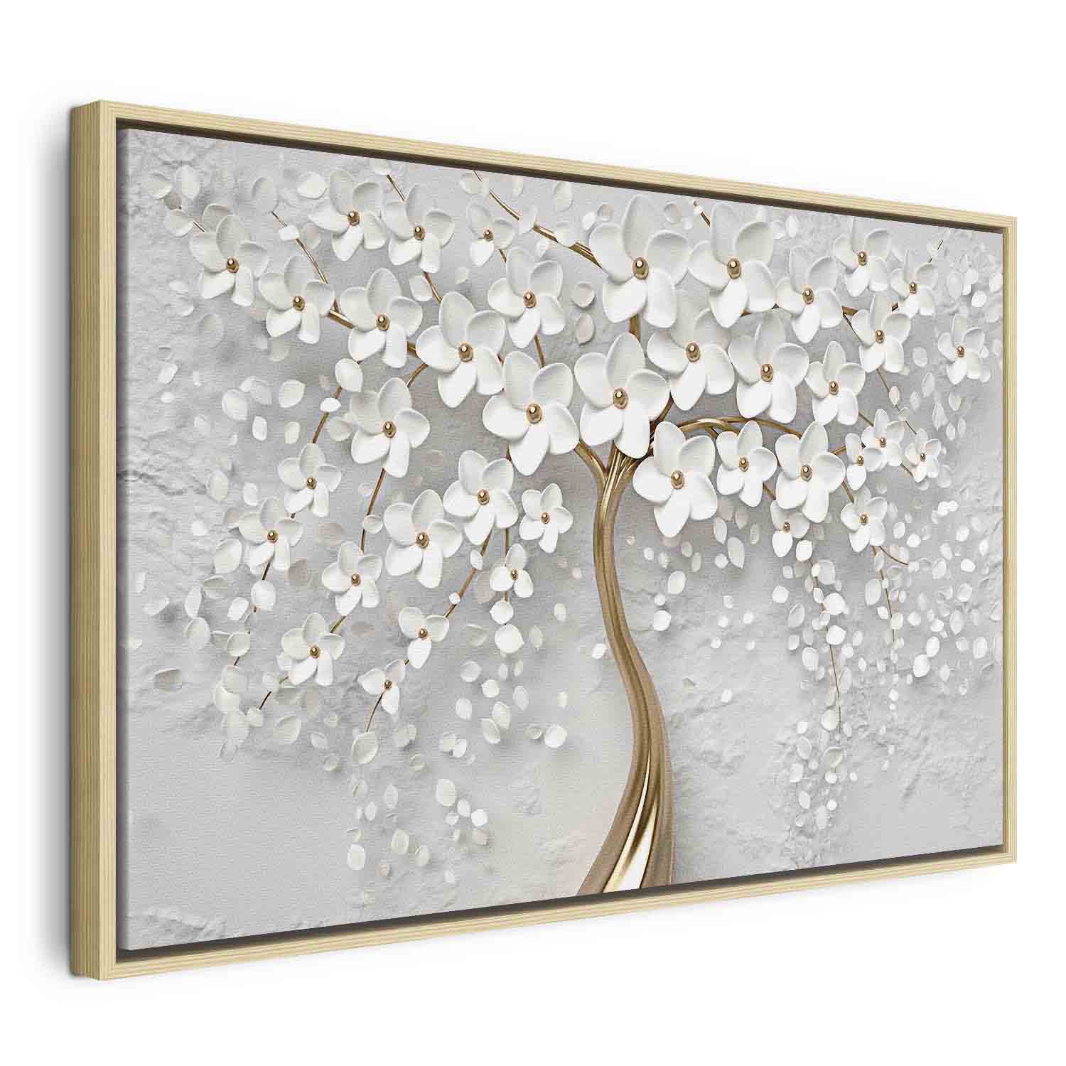 Abstract Magnolia Floral Canvas Print