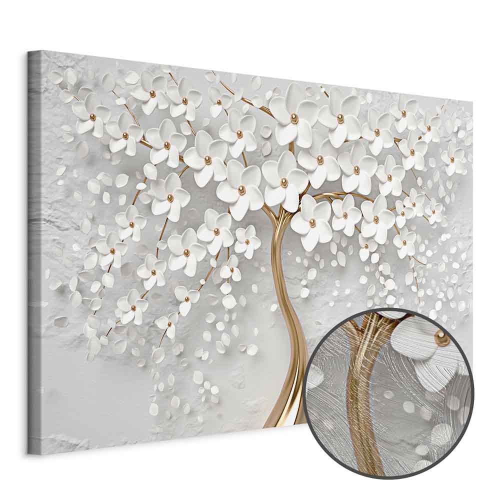 Abstract Magnolia Floral Canvas Print