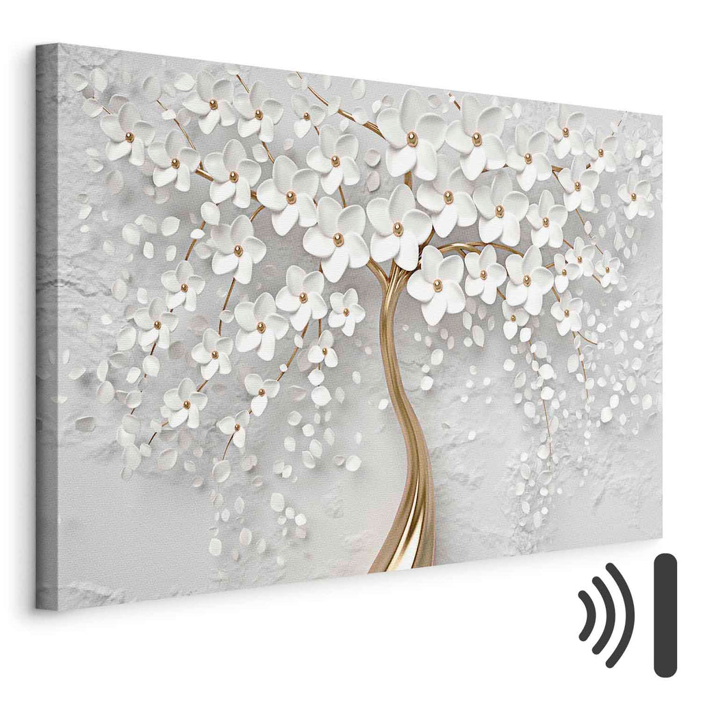 Abstract Magnolia Floral Canvas Print