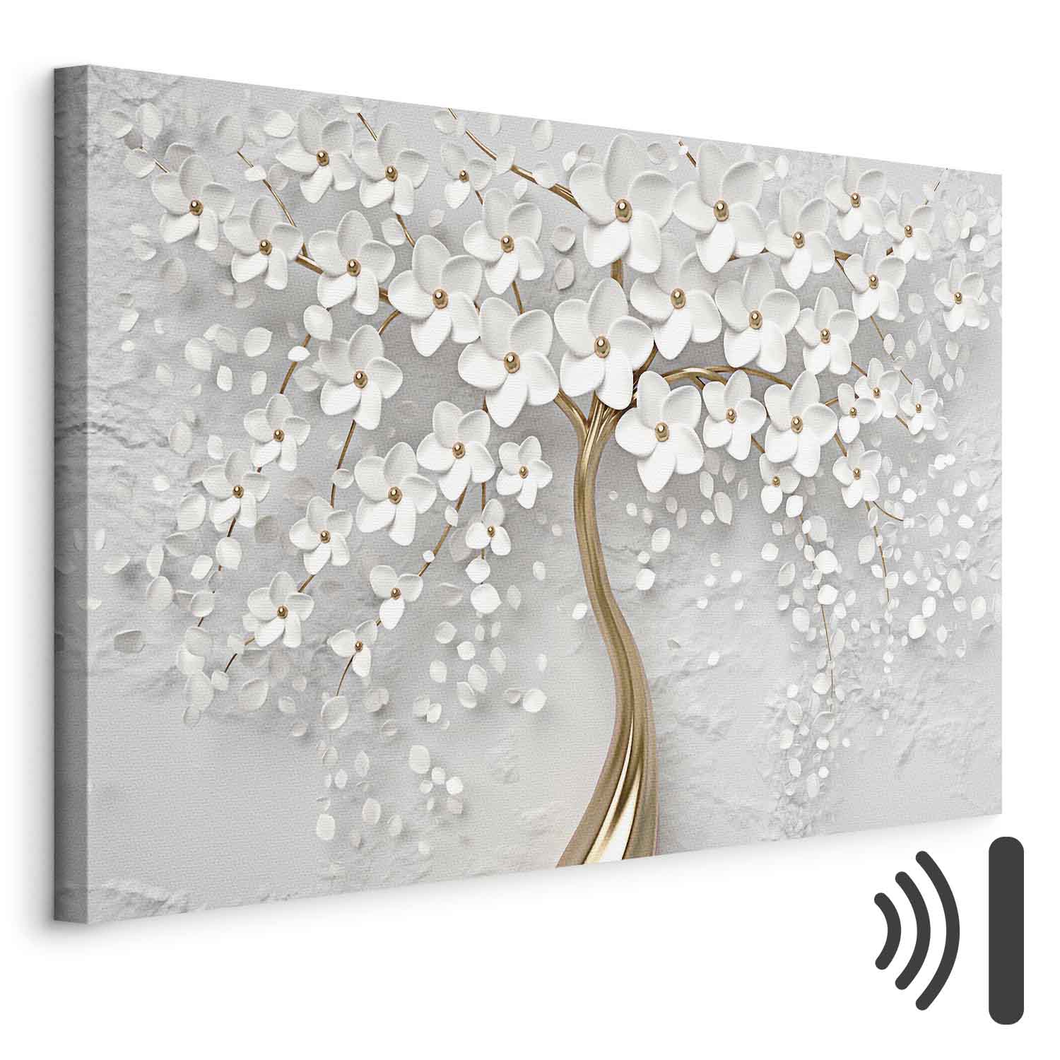 Abstract Magnolia Floral Canvas Print