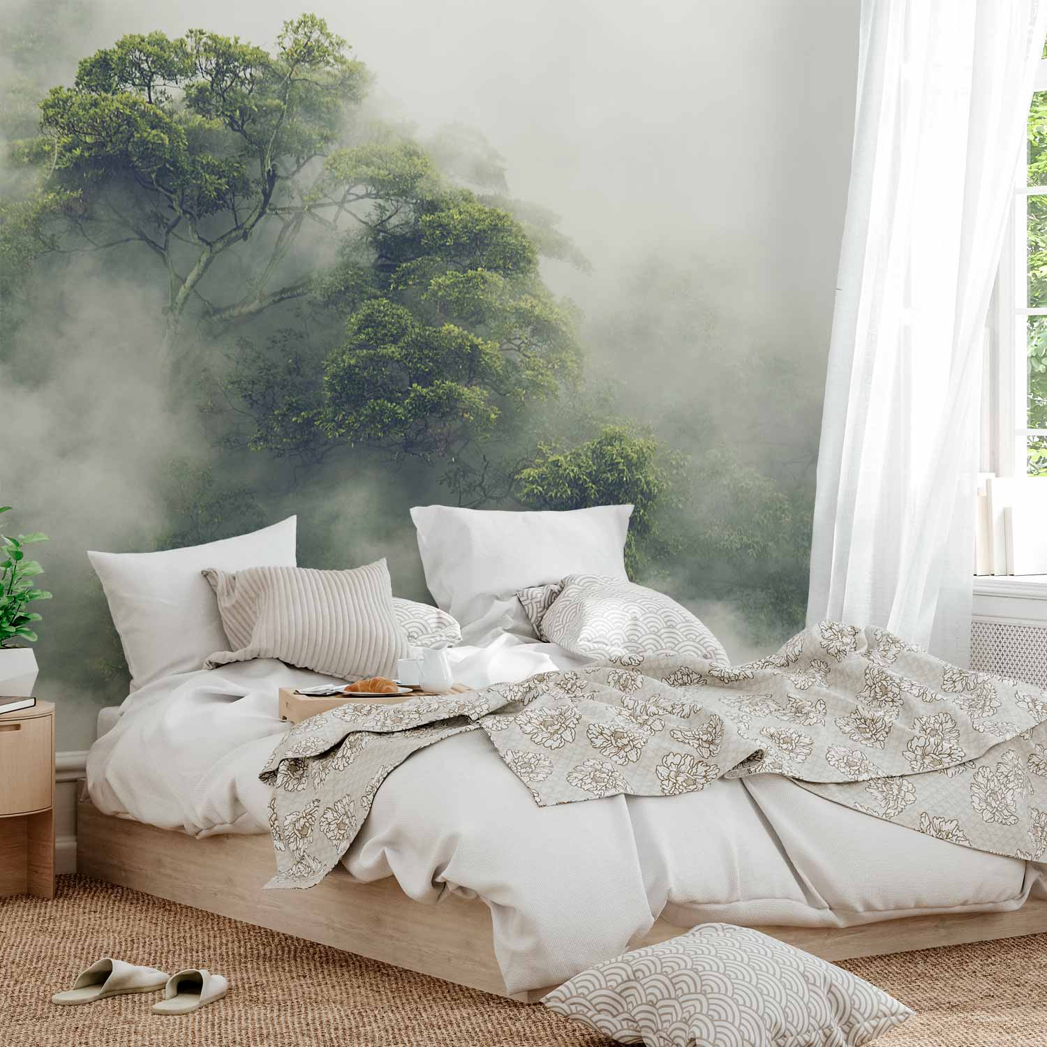 Foggy Amazon Forest Wall Mural