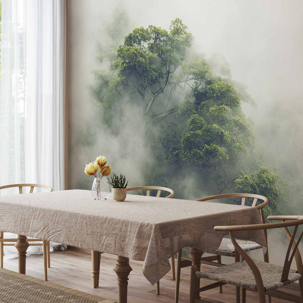 Foggy Amazon Forest Wall Mural