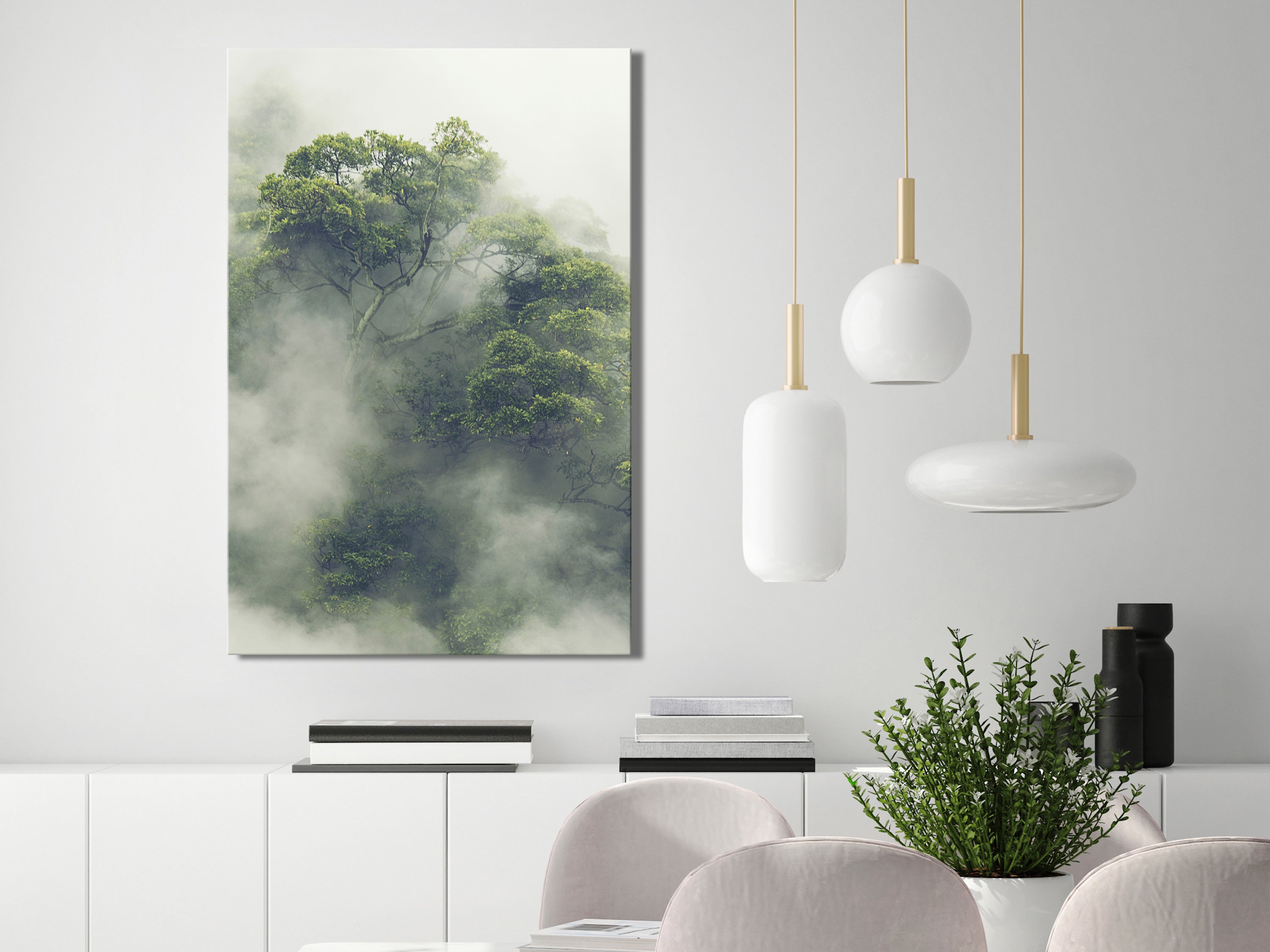 Canvas Print Foggy Amazon Vertical 1 Part