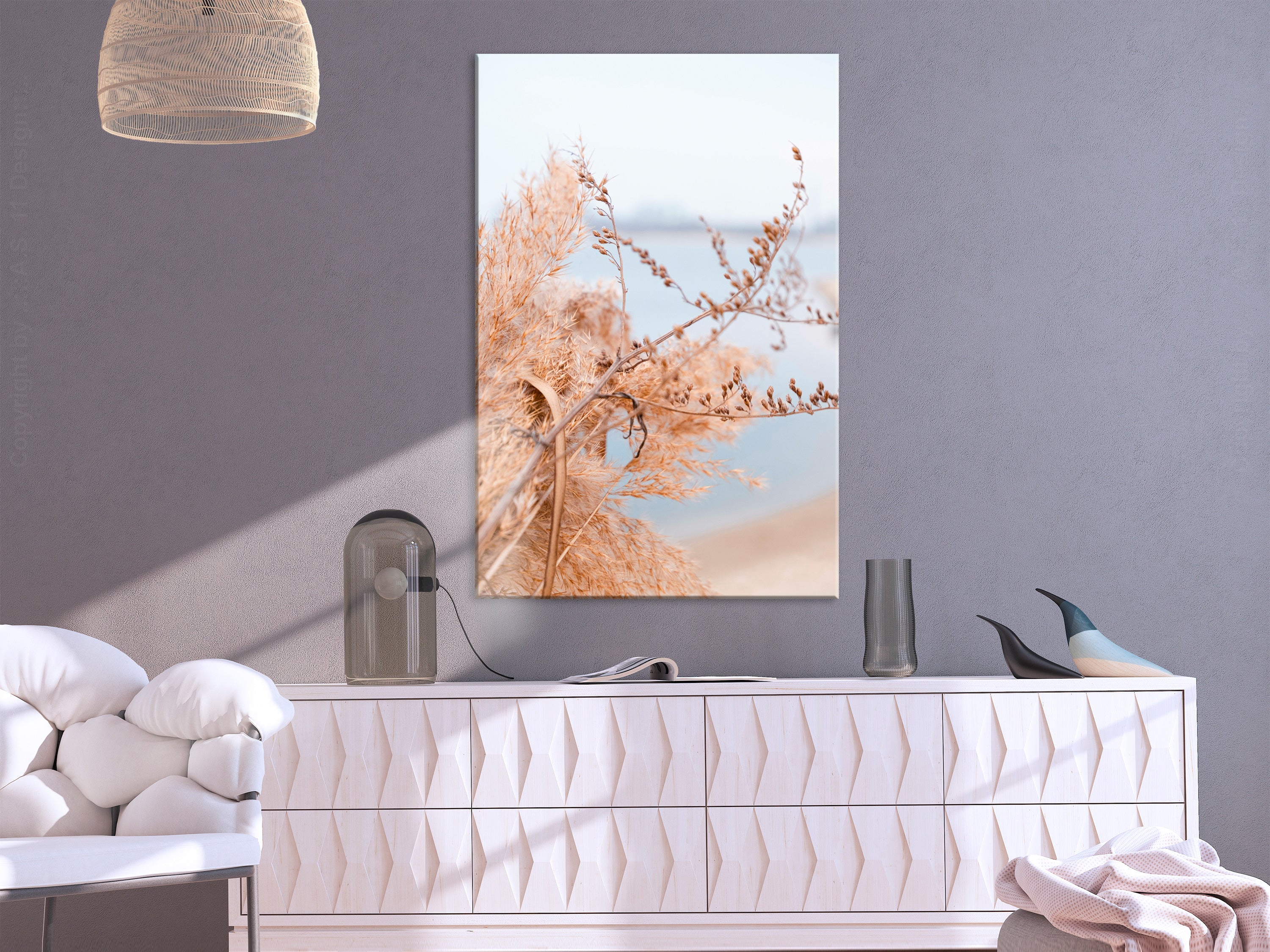 Canvas Print Sophisticated Twigs - Vertical (1 Part)