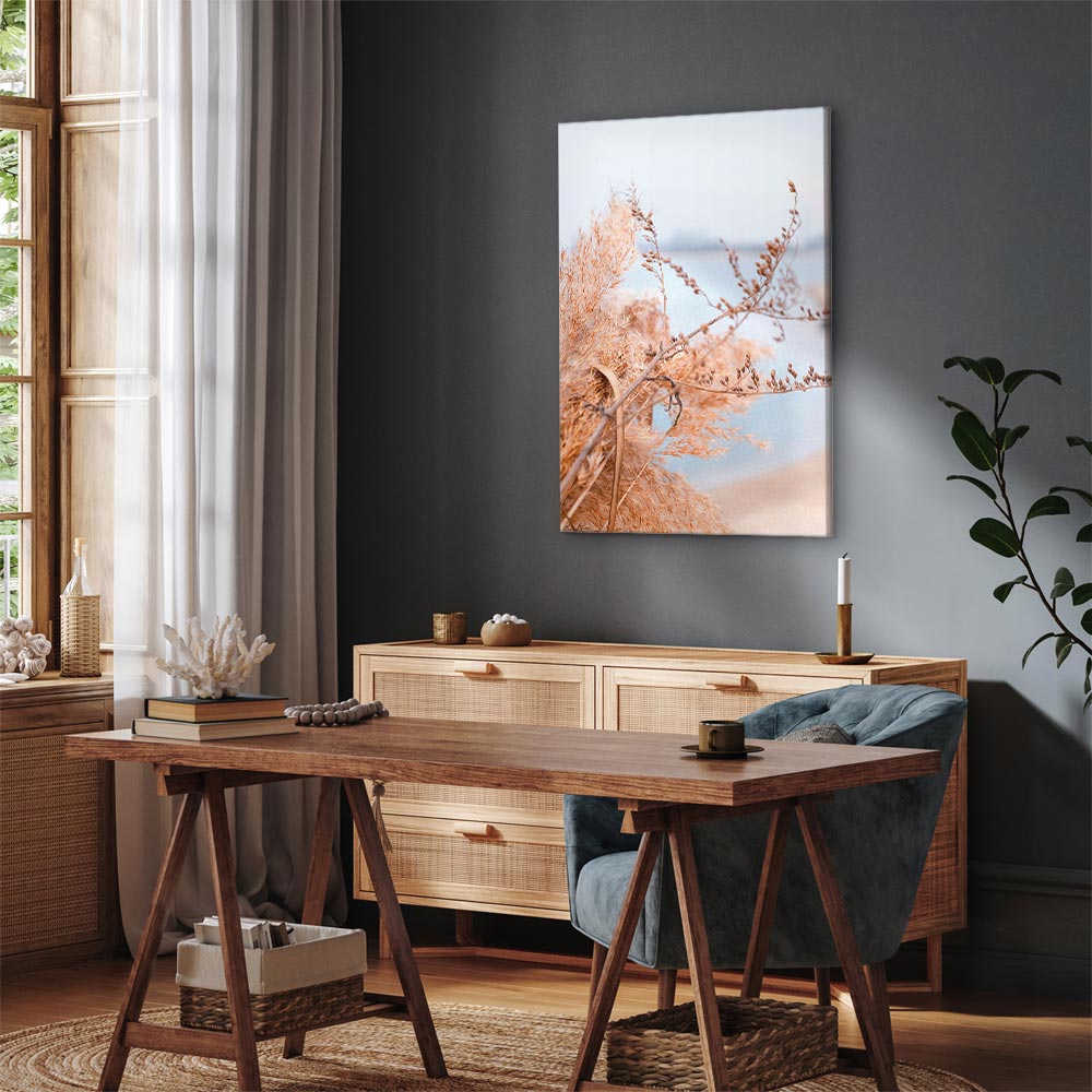 Sophisticated Twigs Nature Vertical Canvas Print