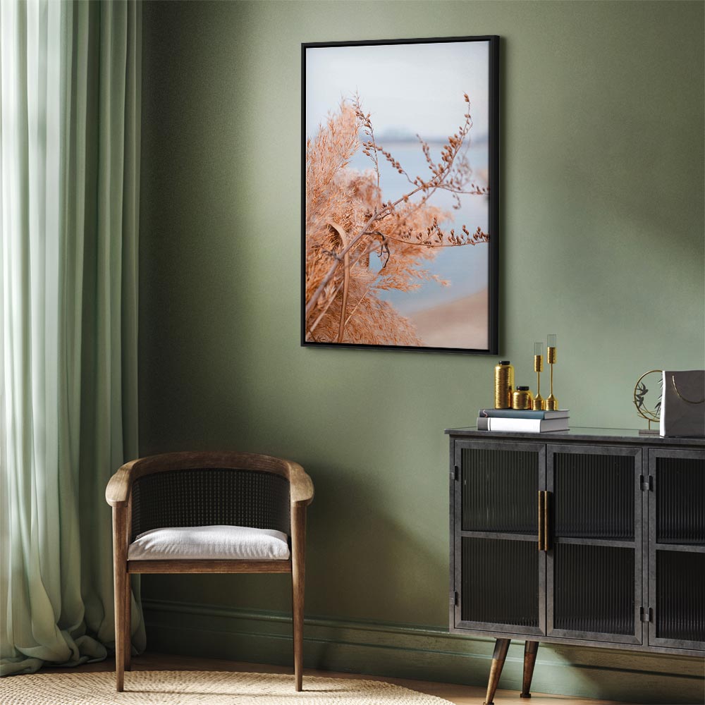 Sophisticated Twigs Nature Vertical Canvas Print