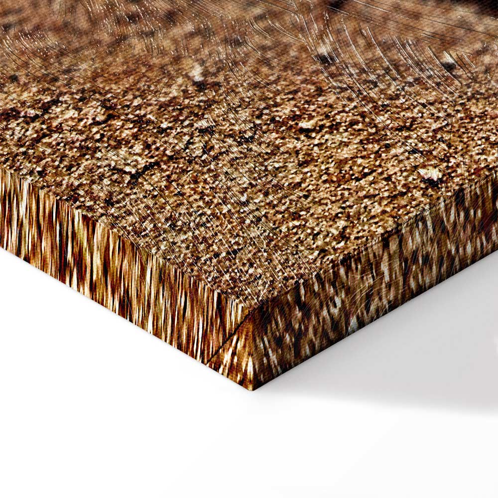 Feather on Sandy Shore Vertical Canvas Print