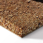 Feather on Sandy Shore Vertical Canvas Print