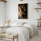 Humming Seashell Coastal Canvas Print