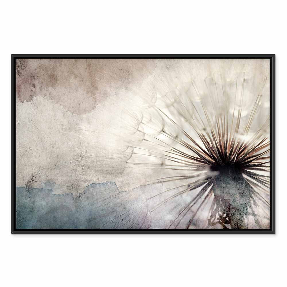 Dandelions in Clouds Nature Canvas Print