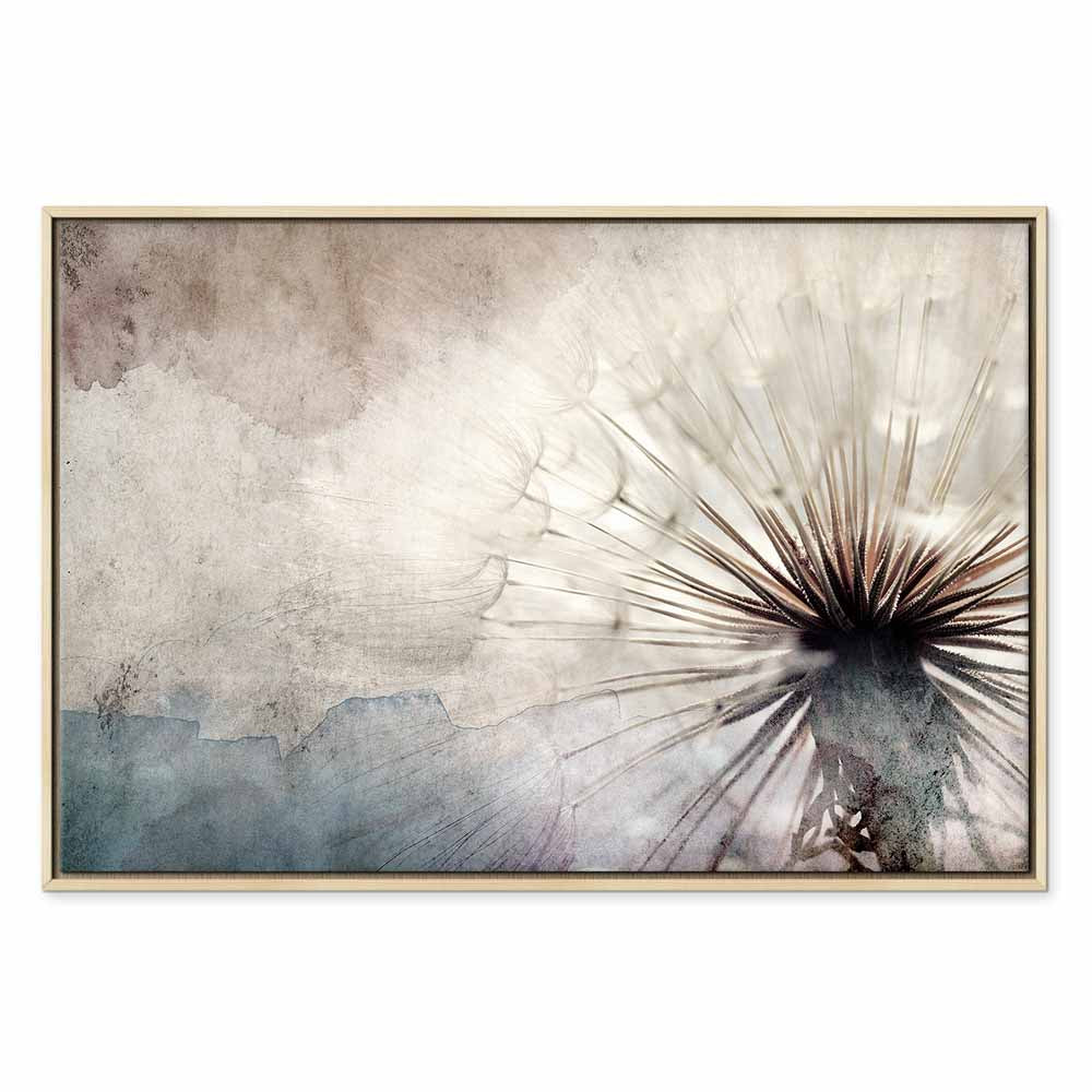 Dandelions in Clouds Nature Canvas Print