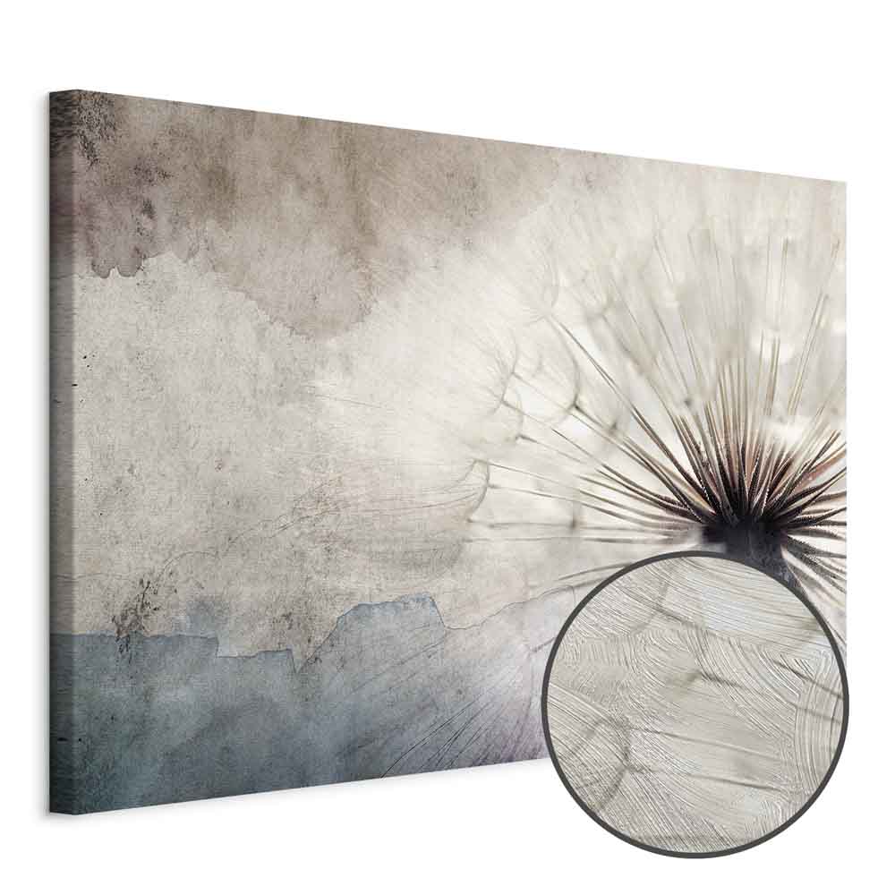 Dandelions in Clouds Nature Canvas Print