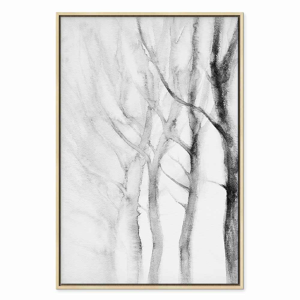 Abstract Forest Path Vertical Canvas Print