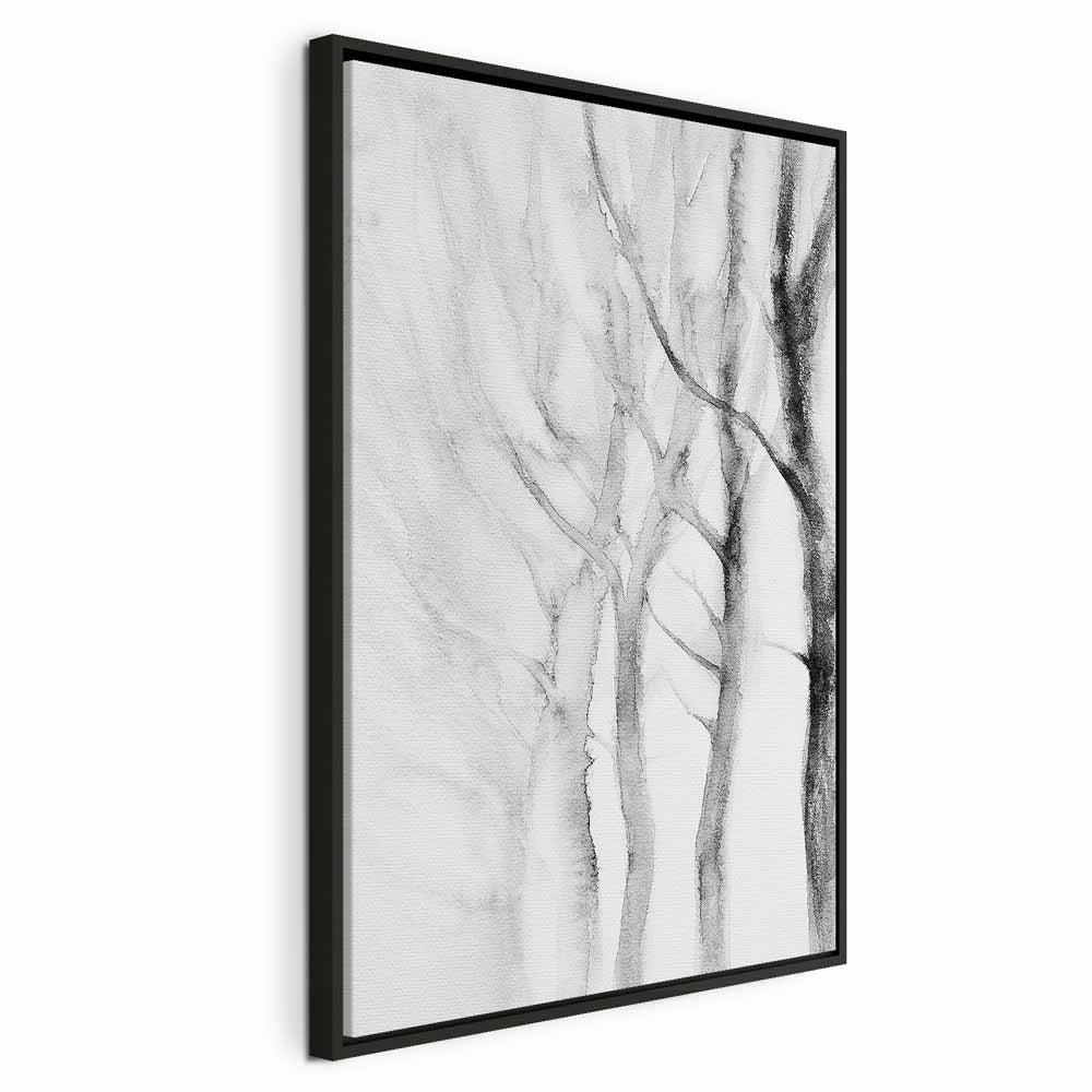 Abstract Forest Path Vertical Canvas Print