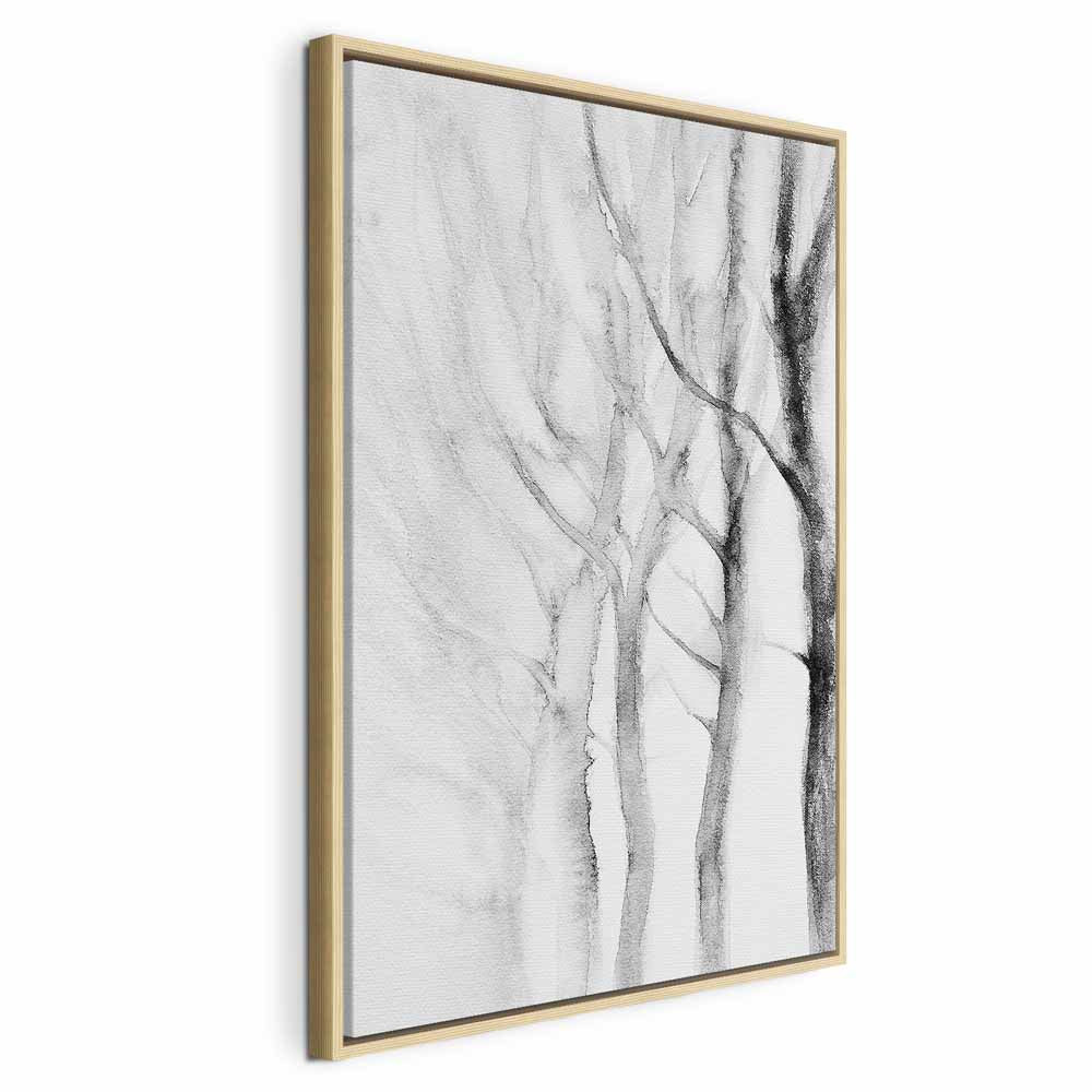 Abstract Forest Path Vertical Canvas Print