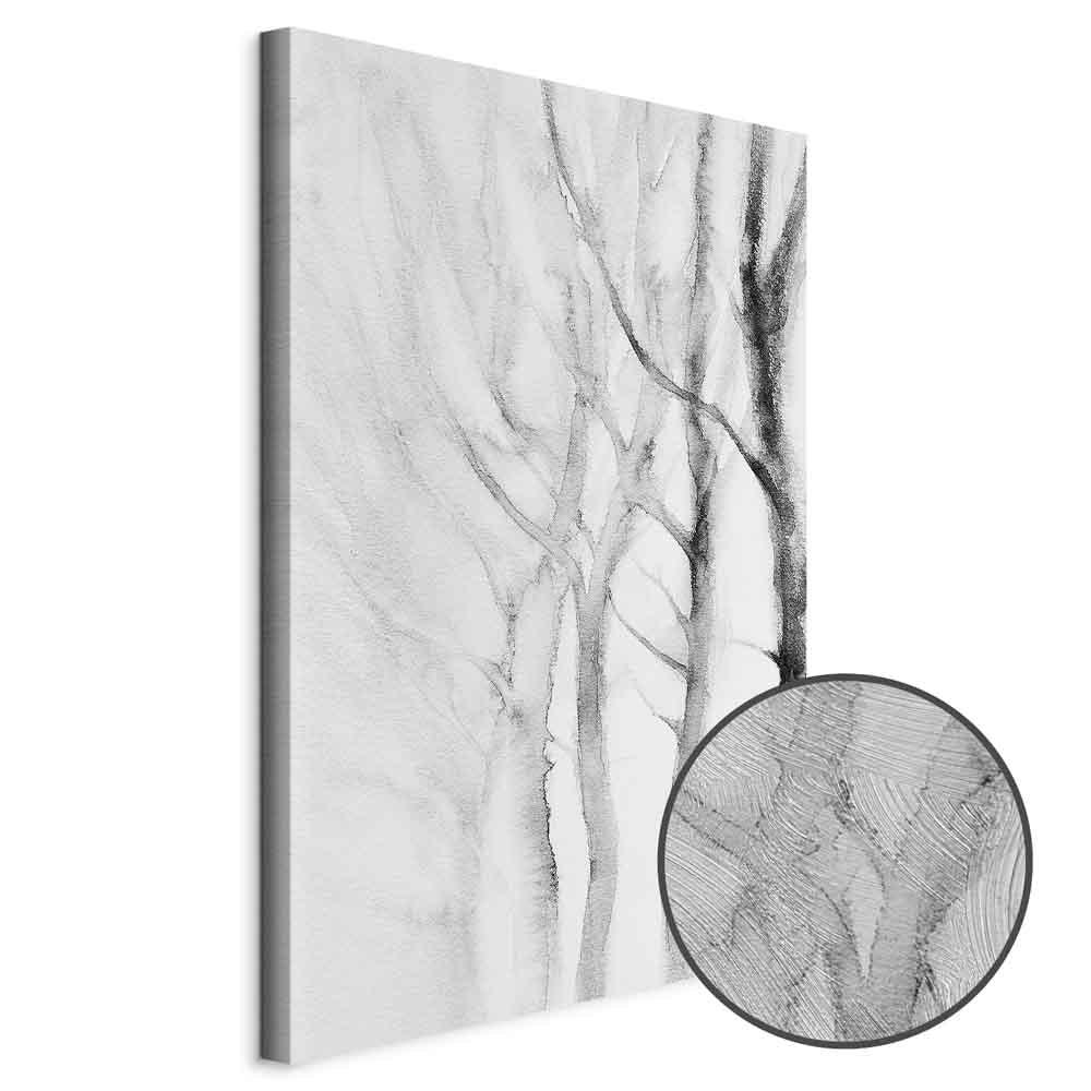 Abstract Forest Path Vertical Canvas Print