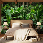 Tropical Jungle Leaves Photo Wall Mural