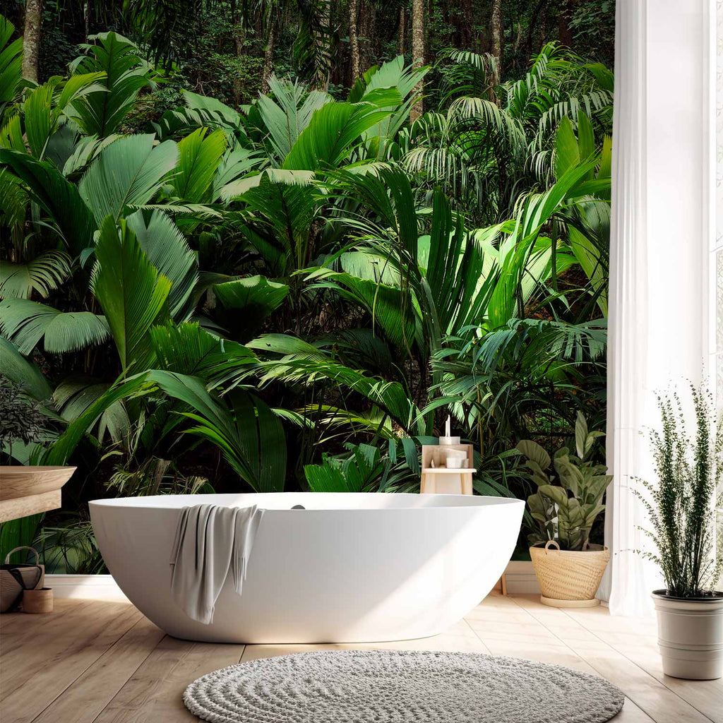 Tropical Jungle Leaves Photo Wall Mural