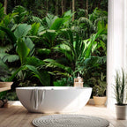 Tropical Jungle Leaves Photo Wall Mural