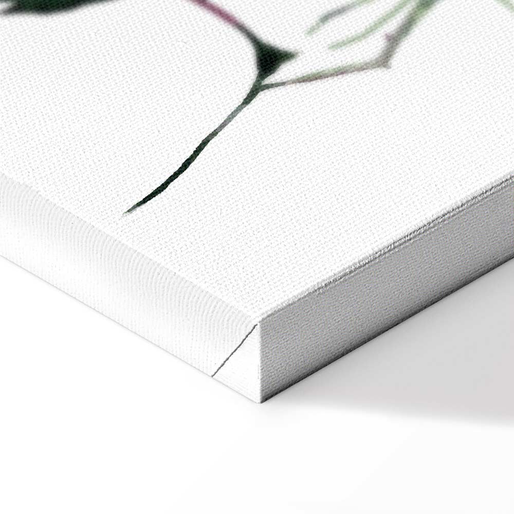 Lonely Rose Floral Vertical Canvas Print