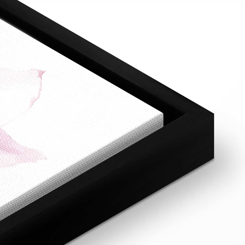 Lonely Rose Floral Vertical Canvas Print