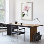 Lonely Rose Floral Vertical Canvas Print