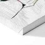 Lonely Rose Floral Vertical Canvas Print