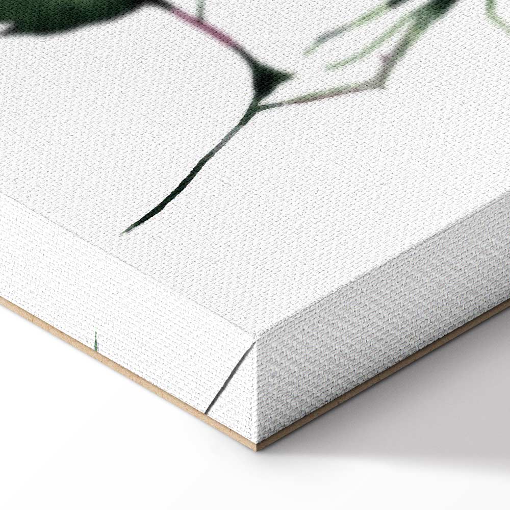 Lonely Rose Floral Vertical Canvas Print