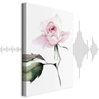 Lonely Rose Floral Vertical Canvas Print