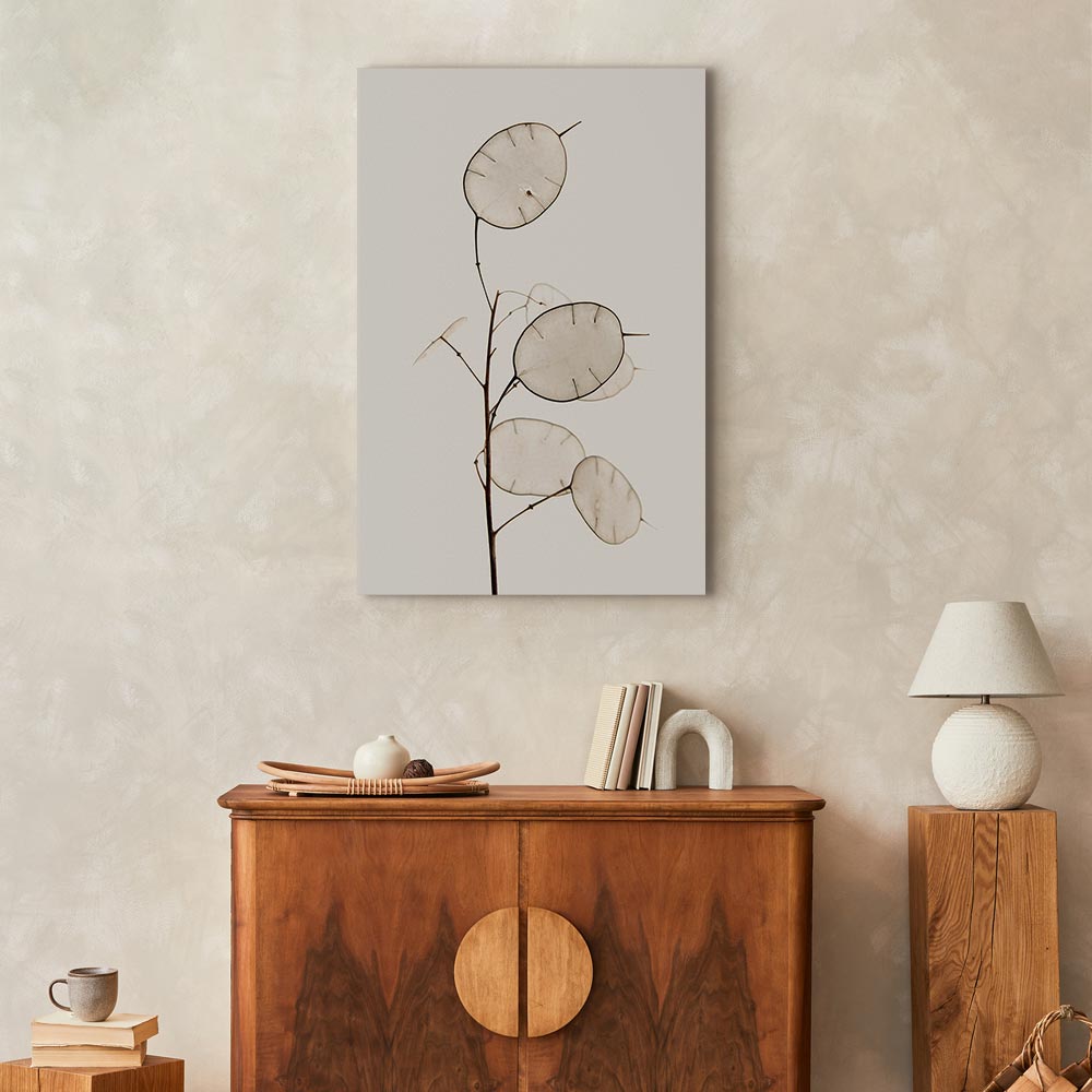 Sunny Floral Meadow Vertical Canvas Print