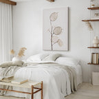 Sunny Floral Meadow Vertical Canvas Print