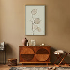 Sunny Floral Meadow Vertical Canvas Print