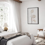 Sunny Floral Meadow Vertical Canvas Print