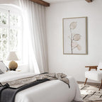 Sunny Floral Meadow Vertical Canvas Print