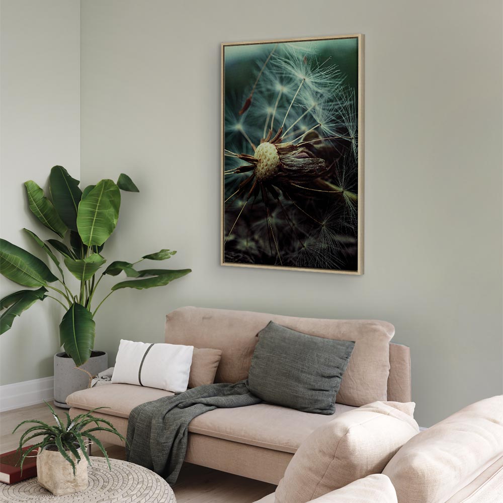 Dandelion Flowers Nature Canvas Print