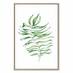 Watercolor Dancing Leaf Nature Canvas Print