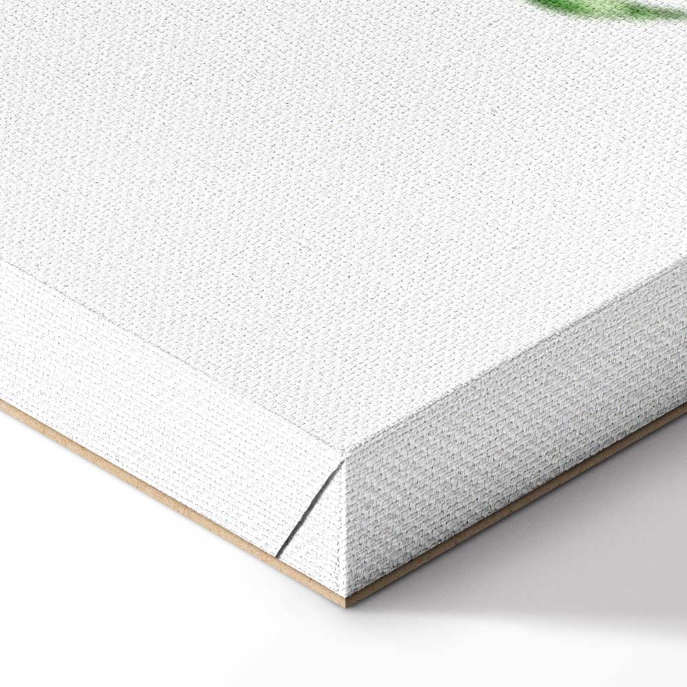 Watercolor Dancing Leaf Nature Canvas Print